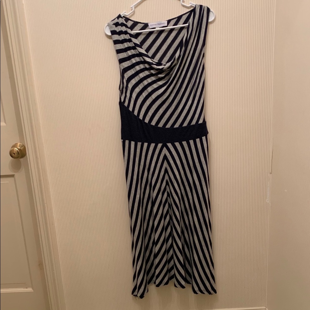 Donna Degnan striped jersey dress